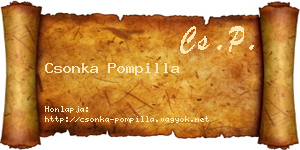 Csonka Pompilla névjegykártya